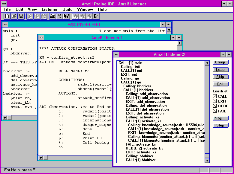Amzi! IDE Screen Shot